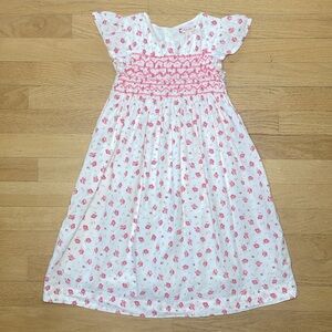 RUBY & BLOOM VGUC Smocked Floral Ruffle Sleeve Lined Dress